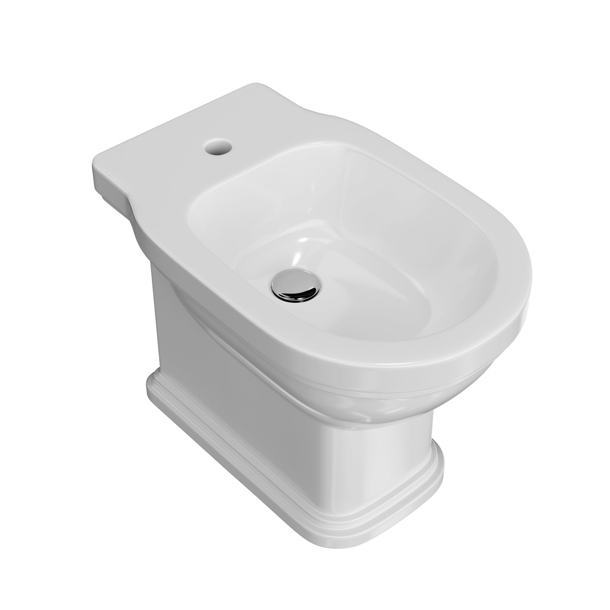 PO.bidet.01 Биде POMPEI напольный, белый глянцевый Цена за 1 шт.