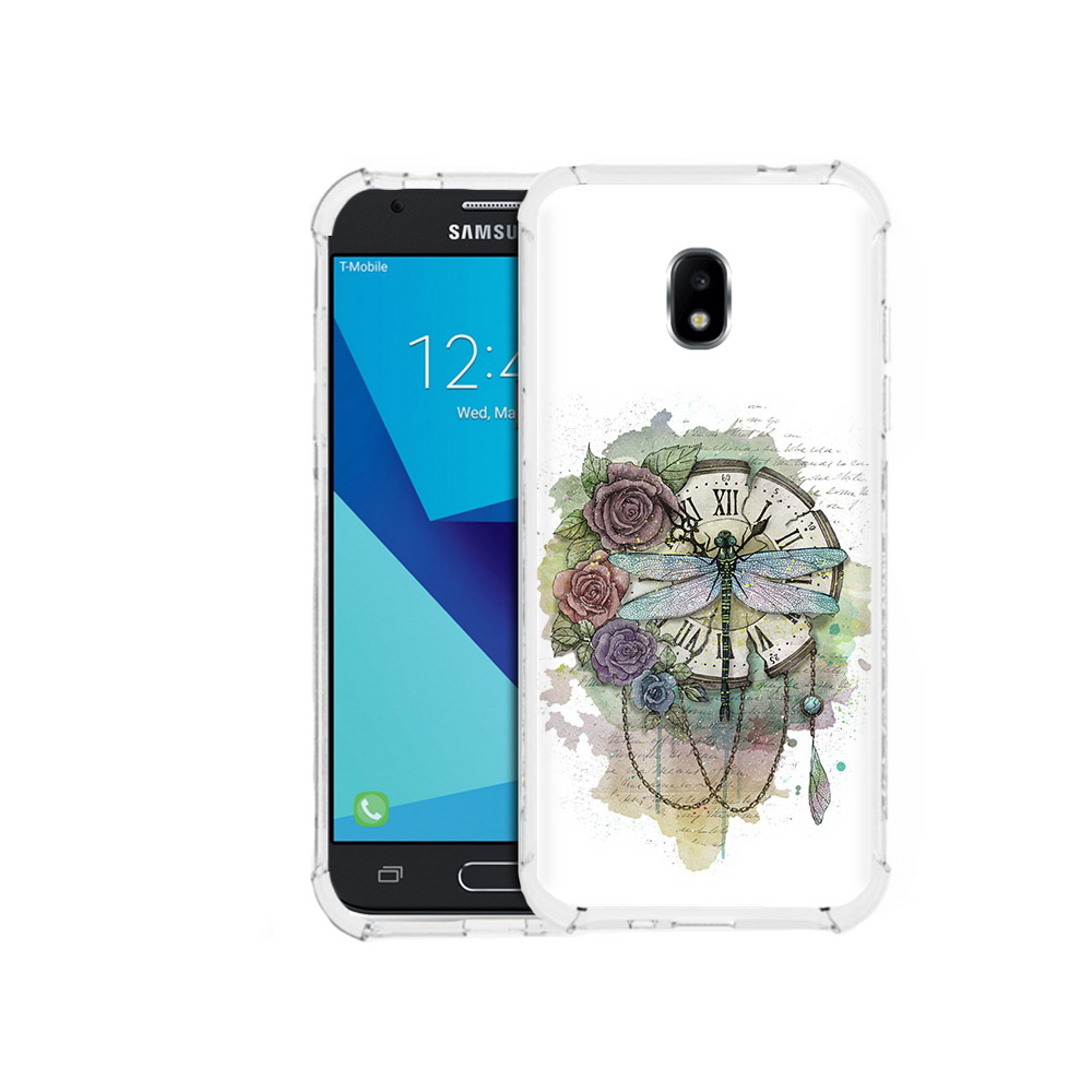 

Чехол MyPads Tocco для Samsung Galaxy J3 (2017) старинные часы в цветах (PT74067.575.621), Прозрачный, Tocco