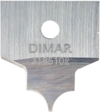 

Нож для фрезы Dimar (Димар) 3185101 острый угол ФАСАД R3,2 B6,35 пятка 0,8 для оправки G18