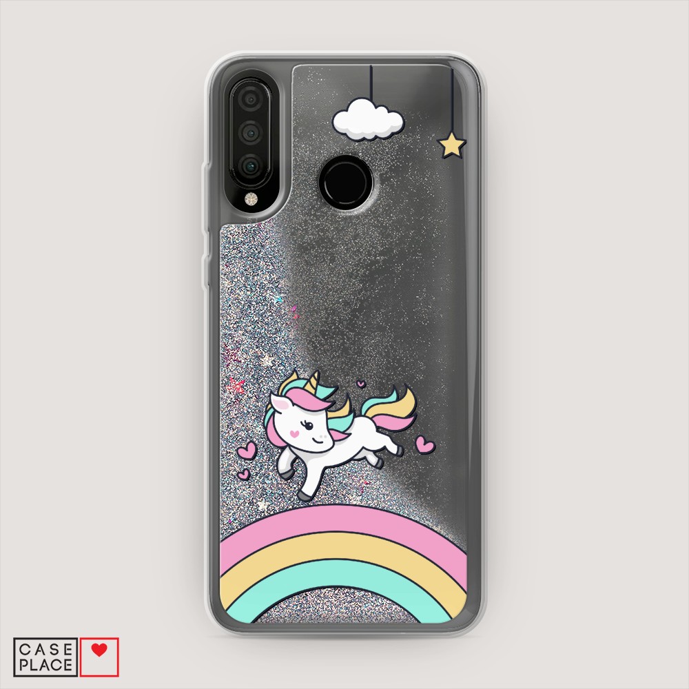 

Чехол Awog на Huawei P30 Lite/Honor 20S/Honor 20 Lite 2020 "Единорог на радуге", Разноцветный, 611291-1