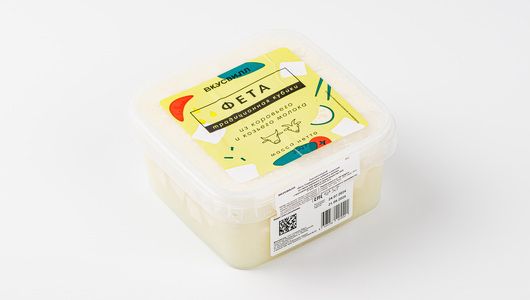 

Сыр рассольный ВкусВилл Фета из коровьего и козьего молока кубики 25,2% БЗМЖ 350 г