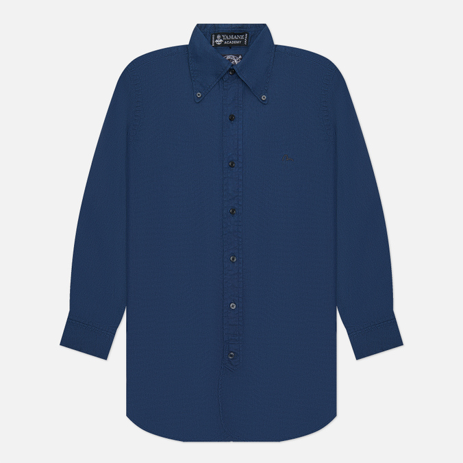 Мужская рубашка Evisu Nashville 3 Button-Down Indigo Dobby синий, Размер L