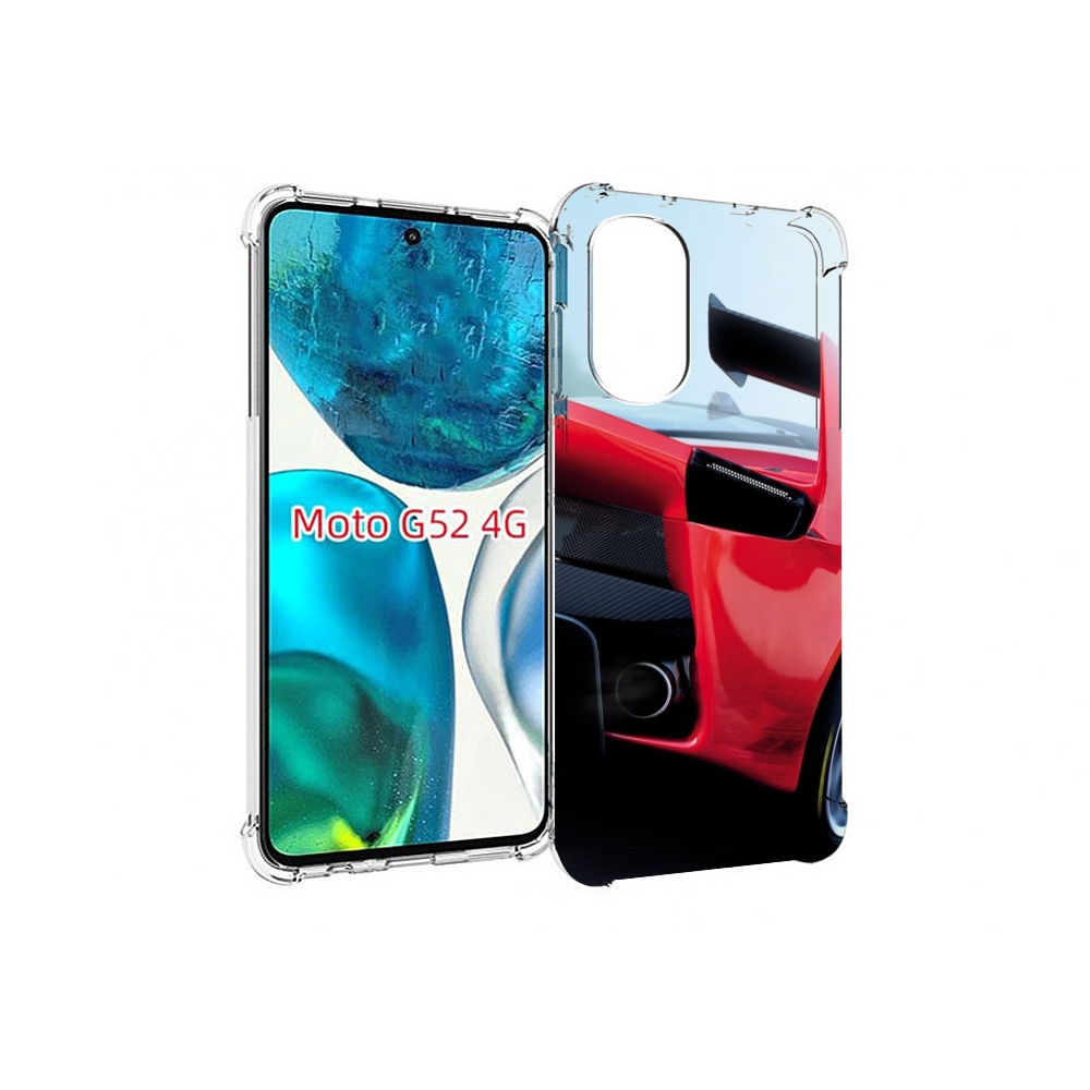 

Чехол MyPads Крыло-машины мужской для Motorola Moto G82 / Moto G52, Прозрачный, Tocco