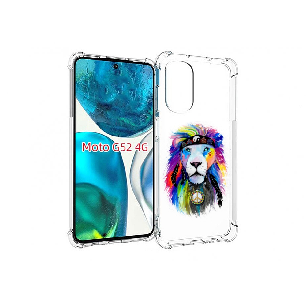 

Чехол MyPads Лев 3 для Motorola Moto G82 / Moto G52, Прозрачный, Tocco