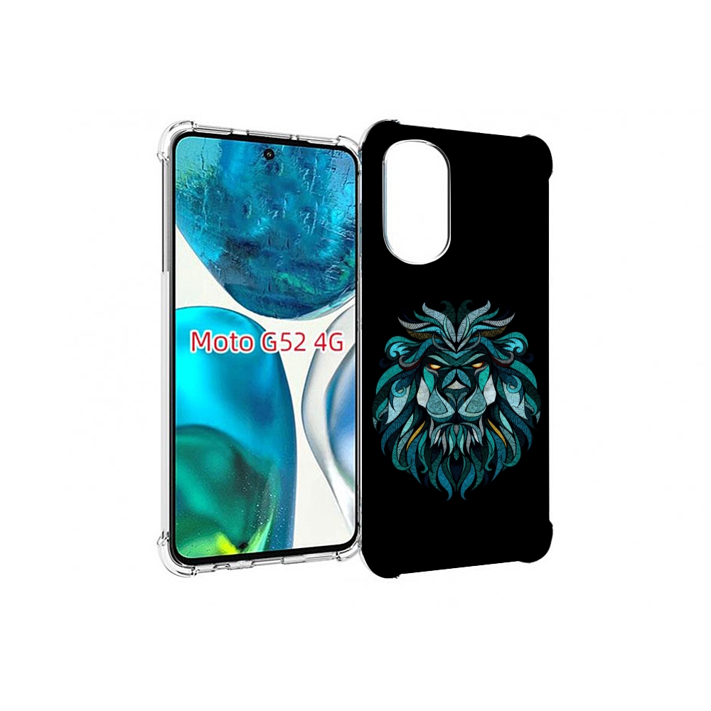 

Чехол MyPads Лев-красивый-зеленый для Motorola Moto G82 / Moto G52, Прозрачный, Tocco