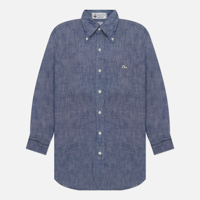 Мужская рубашка Evisu Nashville 3 Selvedge Chambray синий, Размер M