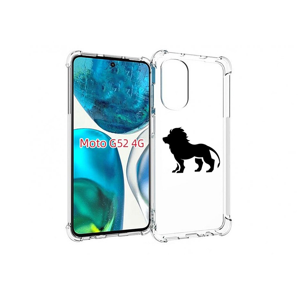 

Чехол MyPads Лев для Motorola Moto G82 / Moto G52, Прозрачный, Tocco