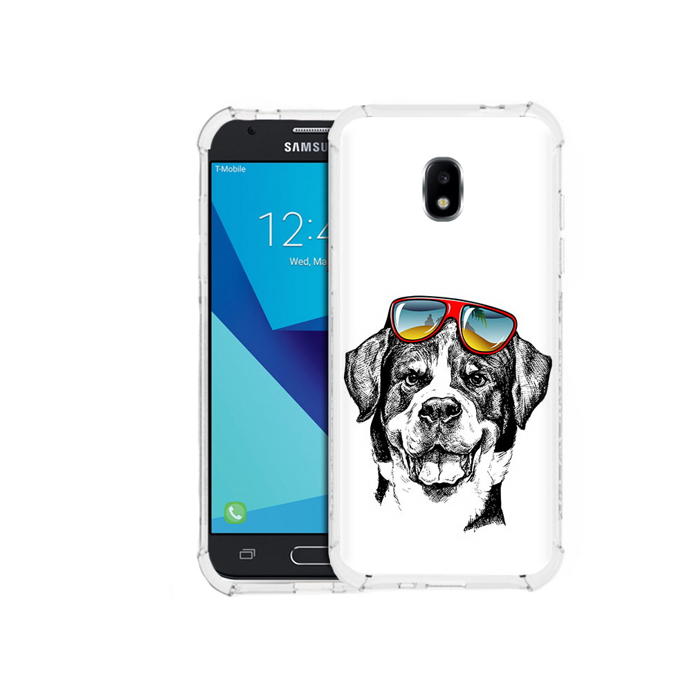 

Чехол MyPads Tocco для Samsung Galaxy J3 (2017) счастливая собака (PT74067.575.631), Прозрачный, Tocco