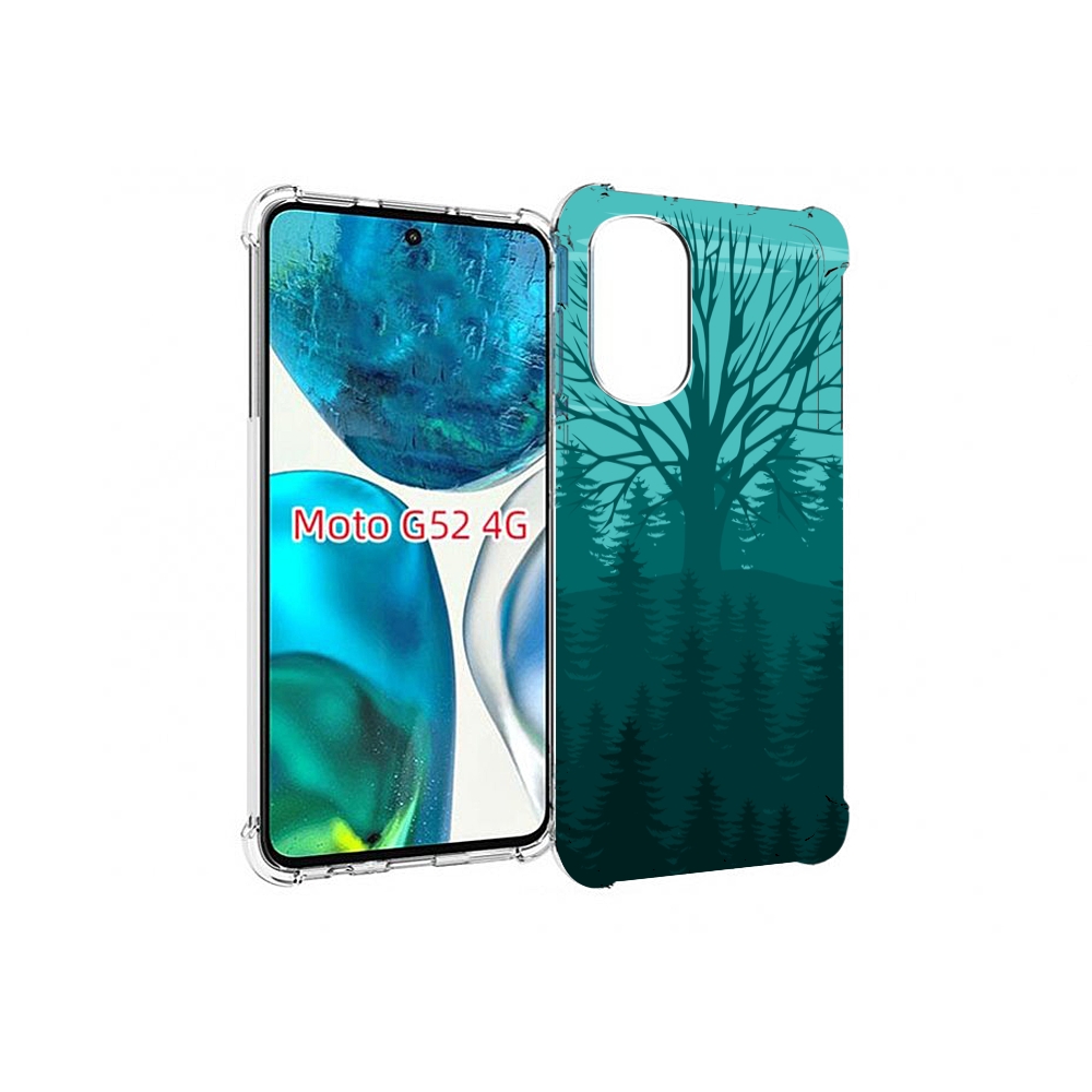

Чехол MyPads Лес для Motorola Moto G82 / Moto G52, Прозрачный, Tocco