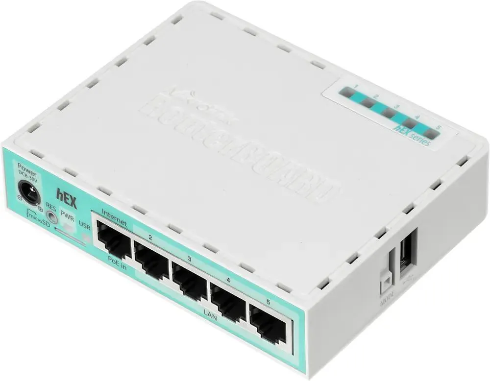 

Маршрутизатор MIKROTIK hEX (rb750gr3), hEX