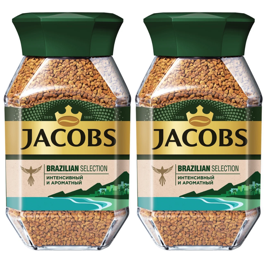 

Кофе растворимый Jacobs Brazilian Selection, 95 г х 2 шт