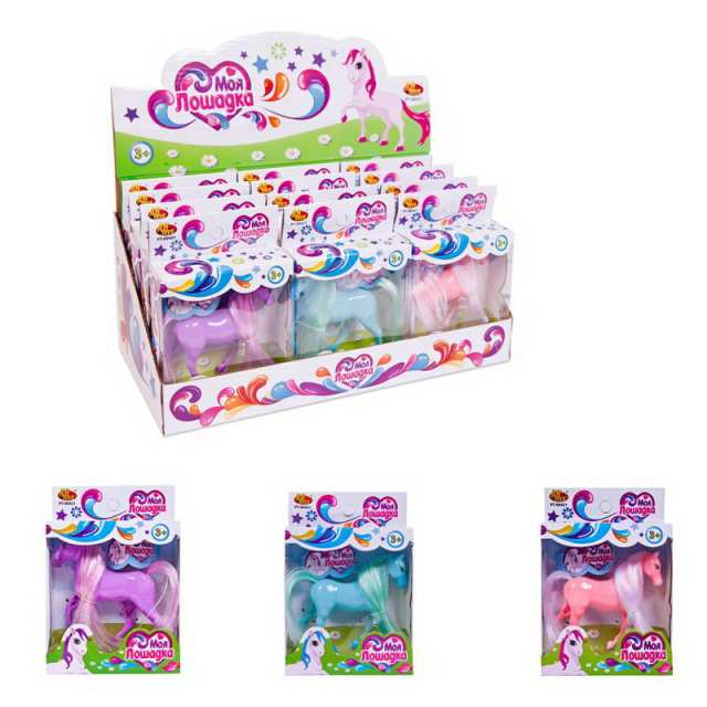 

Игрушка Junfa toys Моя лошадка однотонная, в ассортименте PT-00421/1