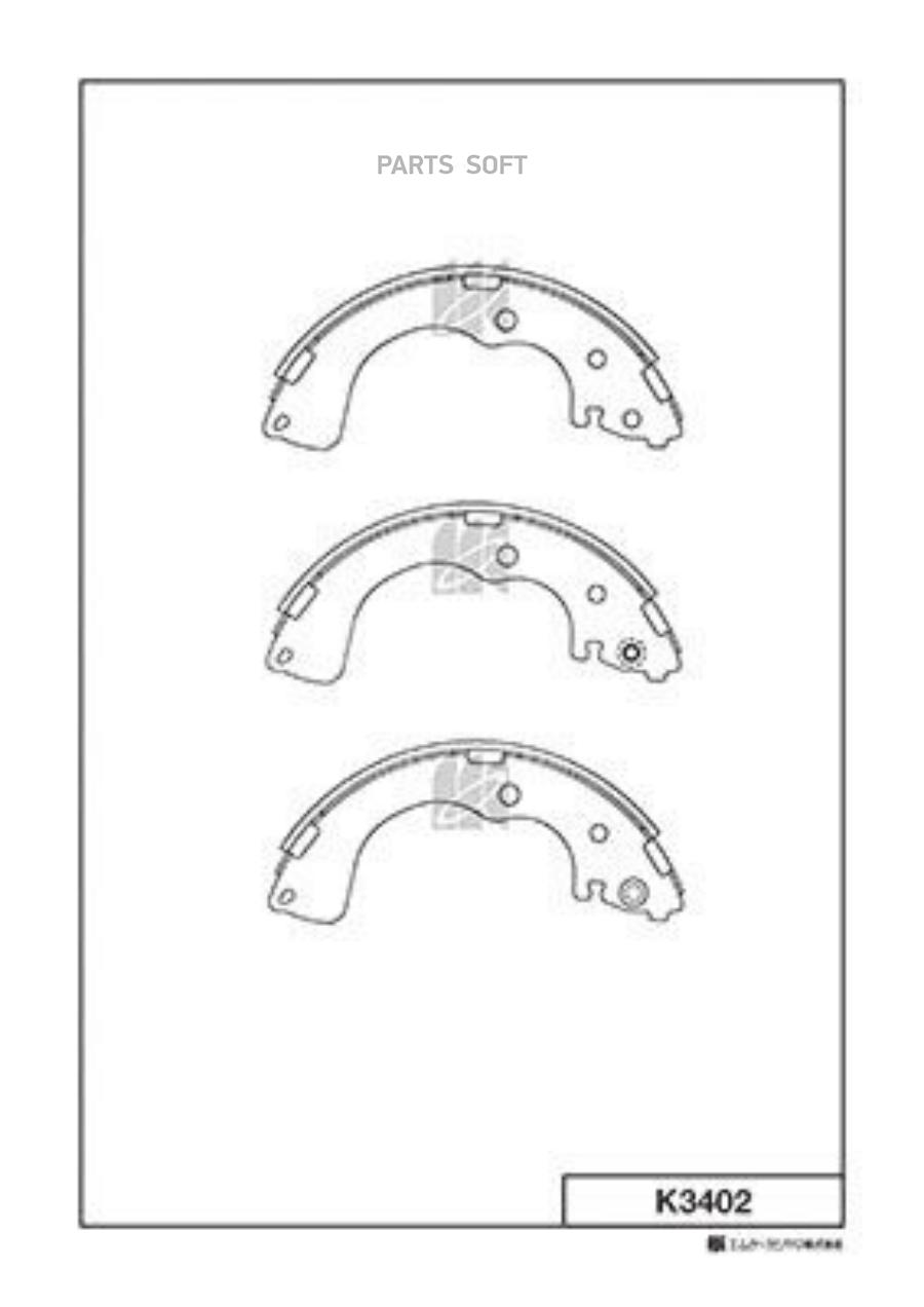 

Тормозные колодки Kashiyama барабанные K3402