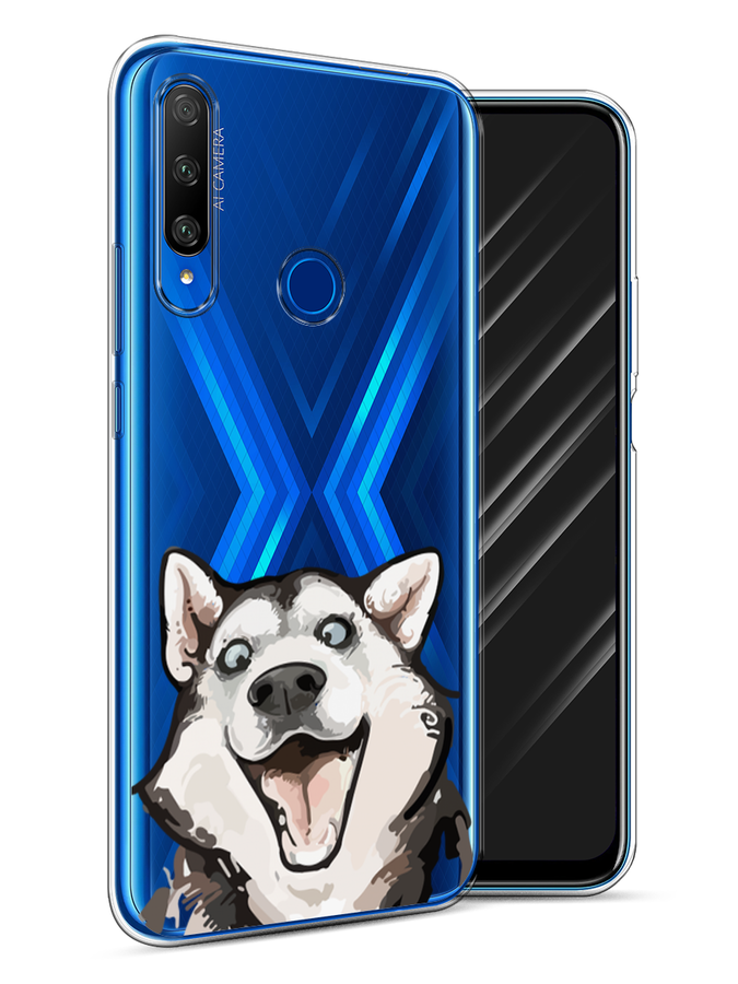 

Чехол Awog на Honor 9X Premium "Радостный хаски", Разноцветный, 610650-1