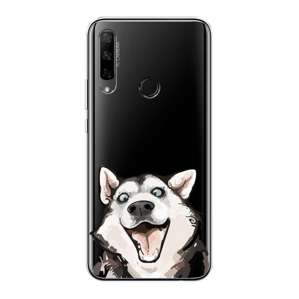 фото Чехол awog "радостный хаски" для honor 9x premium