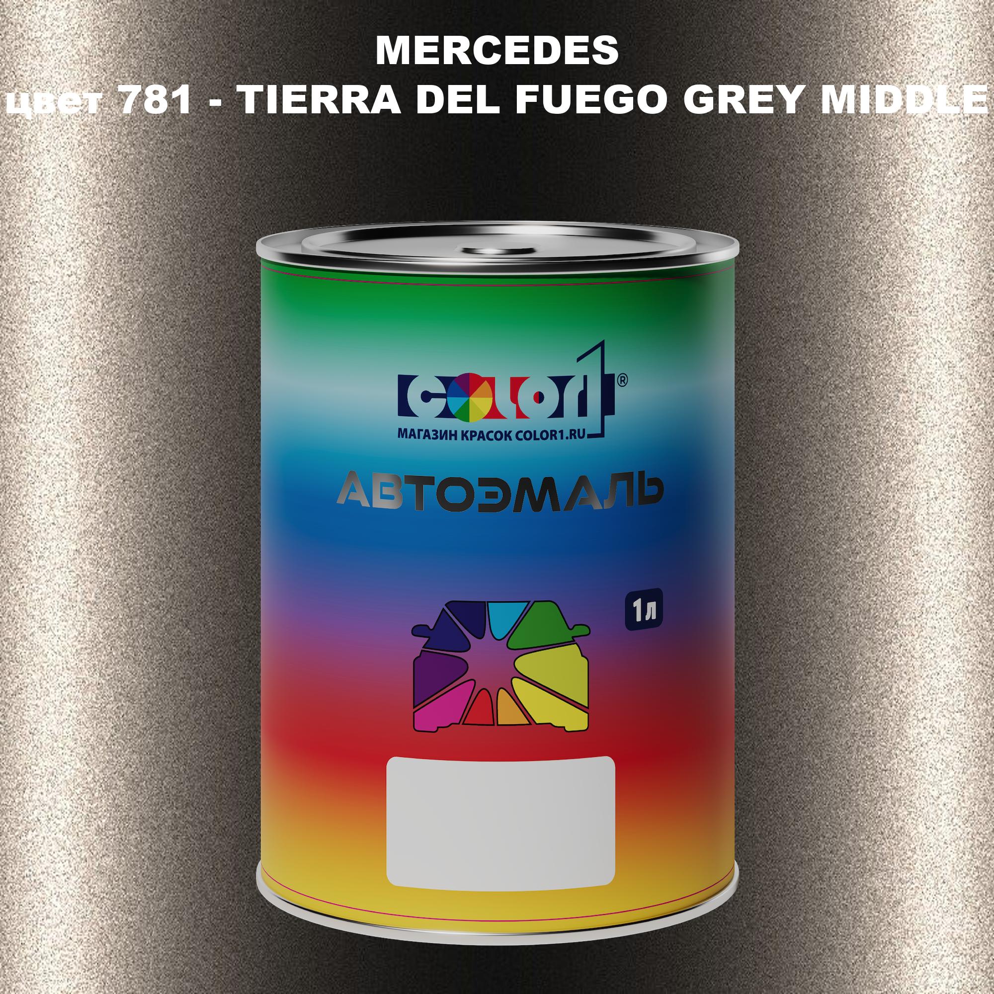 

Автомобильная краска COLOR1 для MERCEDES, цвет 781 - TIERRA DEL FUEGO GREY MIDDLE, Прозрачный