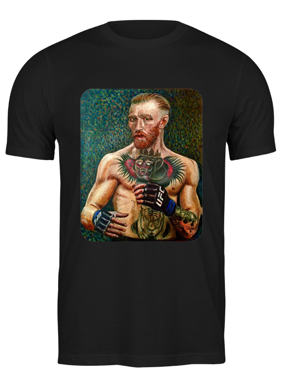 

Футболка мужская Printio Vincent van gogh ufc черная 2XL, Vincent van gogh ufc