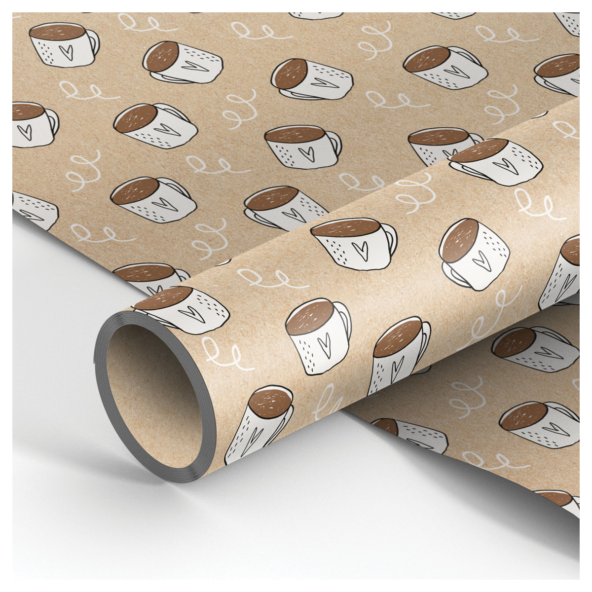 

Упаковочная бумага крафт 70*100см, MESHU "Morning coffee", 70г/м2, Бежевый