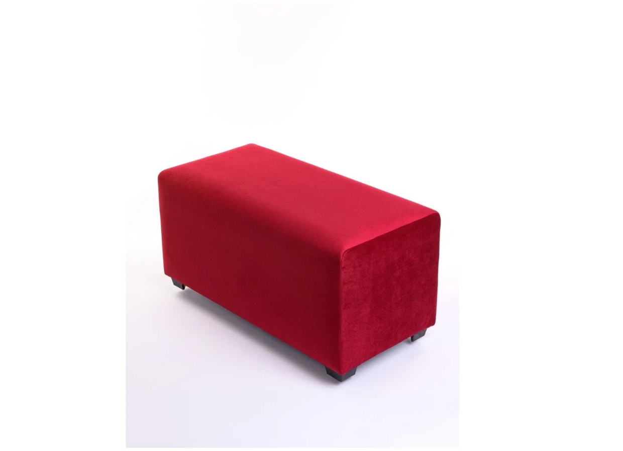 фото Пуфик банкеткадля прихожей arrau-furniture красный 72х40х40