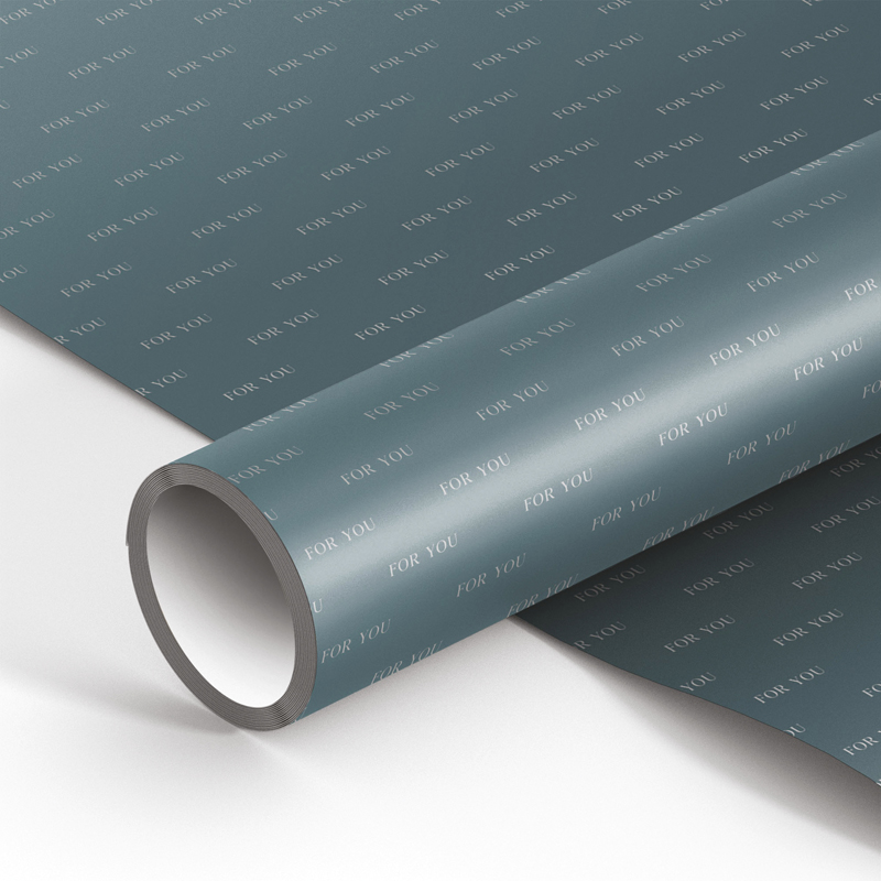 

Упаковочная бумага глянц. 70*100см, MESHU "Duotone. PowderBlack-blue gradient", 90г/м2