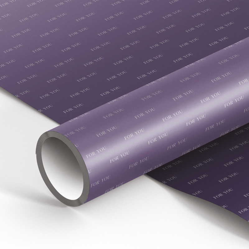 Упаковочная бумага глянц 70100см MESHU Duotone Purple gradient 90гм2 304₽