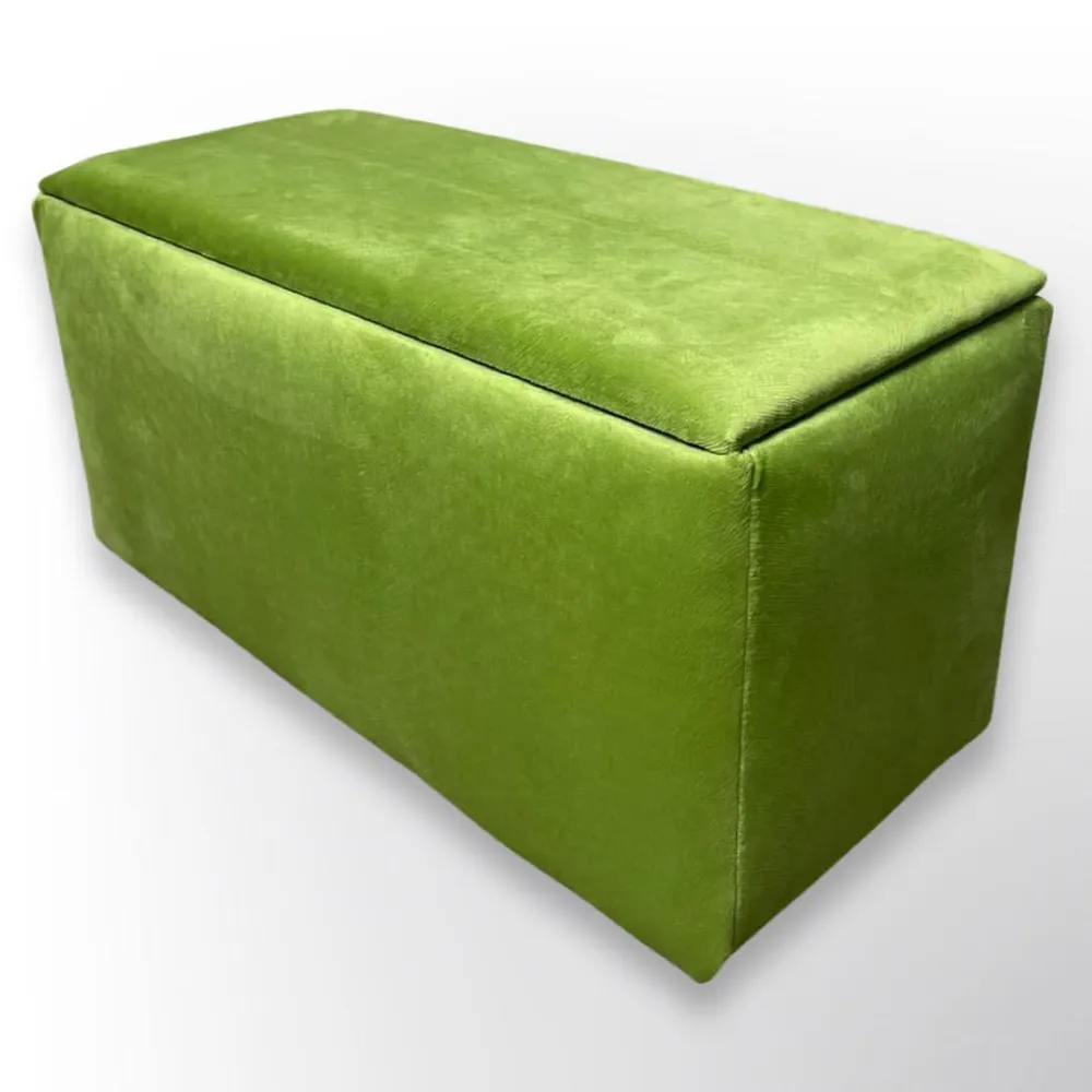 Пуфик банкетка Arrau art с ящиком для хранения салатовый 72х40х40