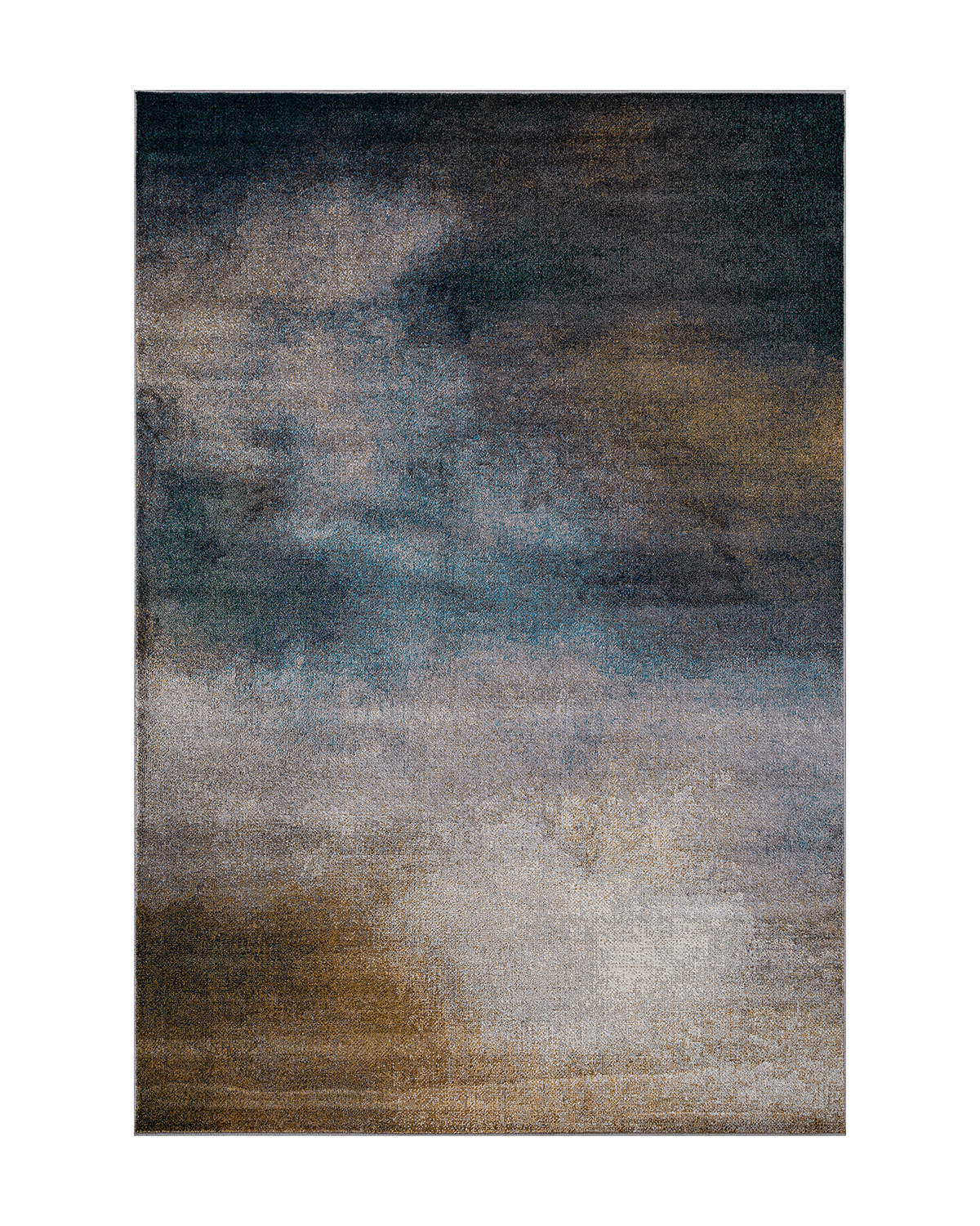 

Ковёр Merinos London 200x300 прямоугольный серый тёмносиний бежевый D816