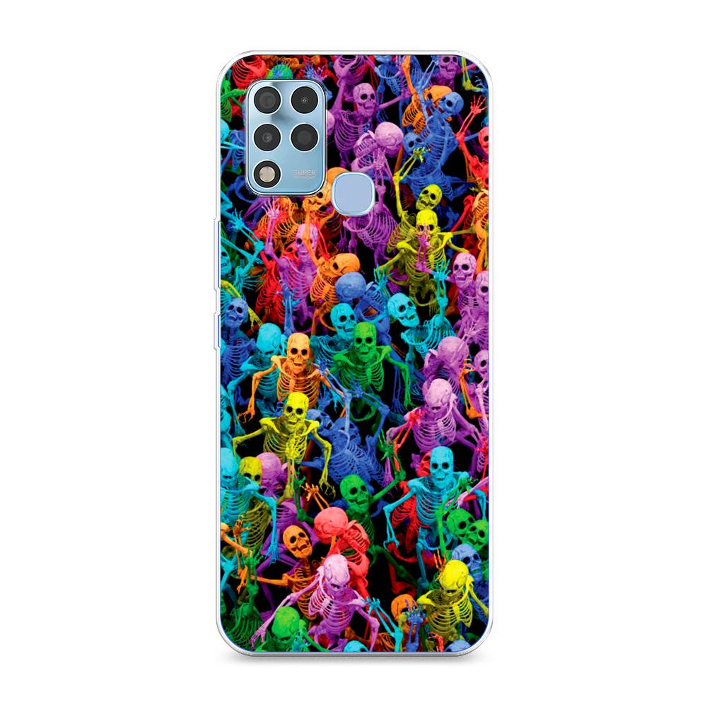 

Чехол для Infinix Hot 11 G37 "Вечеринка скелетов", Фиолетовый;желтый;оранжевый, 3102150-6