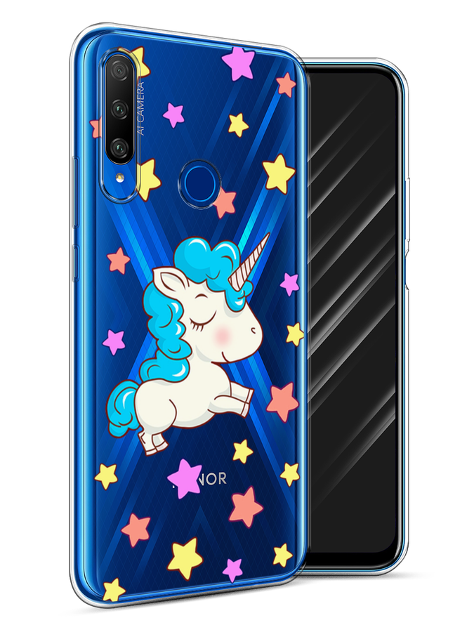 

Чехол Awog на Honor 9X Premium "Звездный единорог", Разноцветный, 610650-2