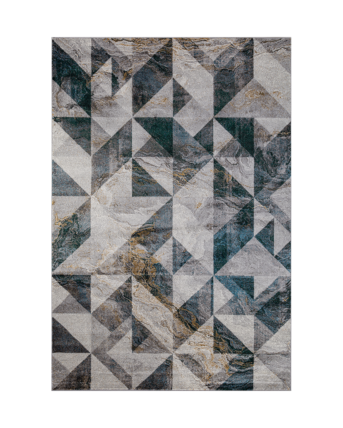 

Ковёр Merinos London 80x150 прямоугольный серый синий жёлтый D835