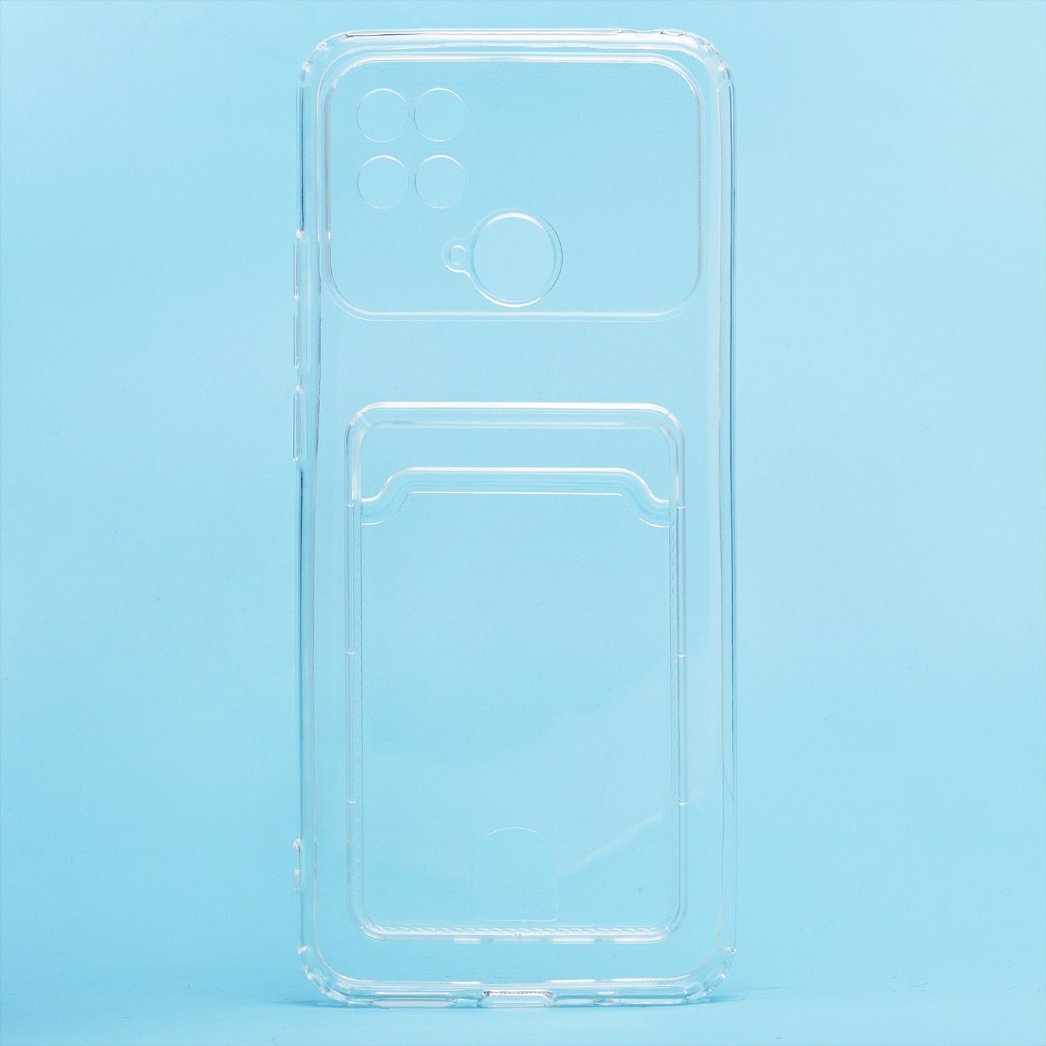 

Чехол для Xiaomi Poco C40 (220333QPG) силиконовый с картхолдером 2 прозрачный