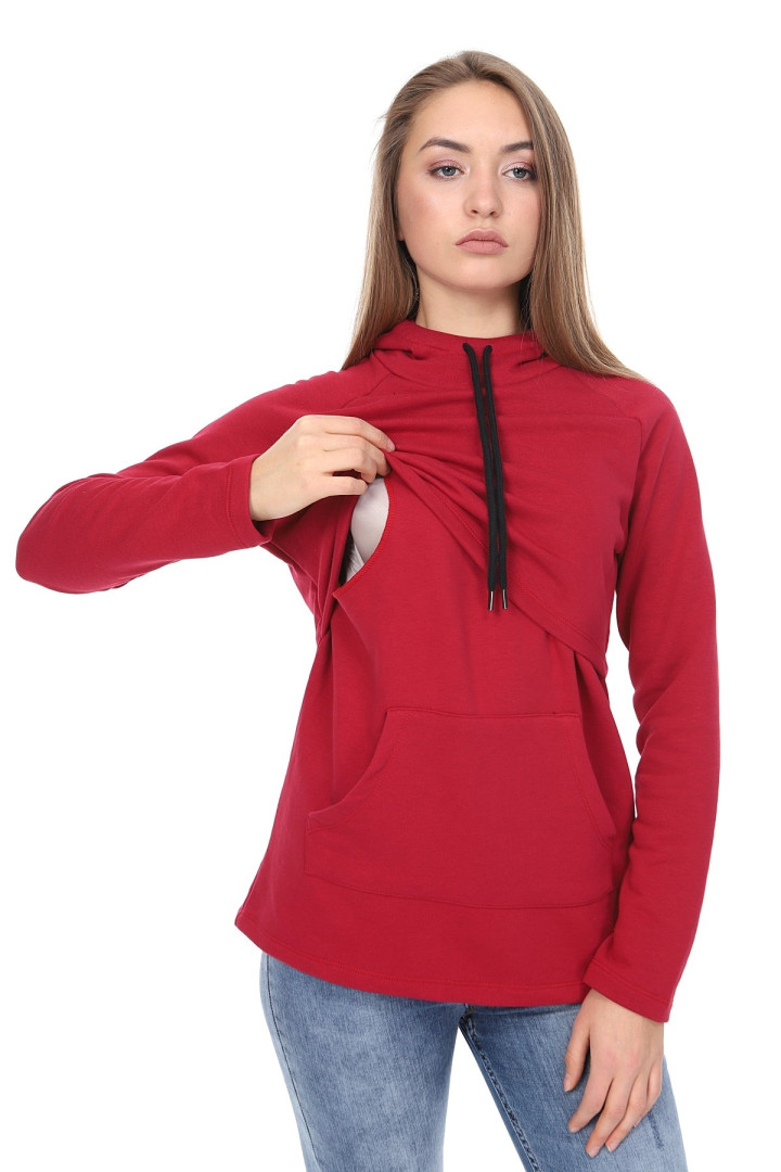 

Толстовка женская Luvmabelly 59050 красная S (доставка из-за рубежа), 59050