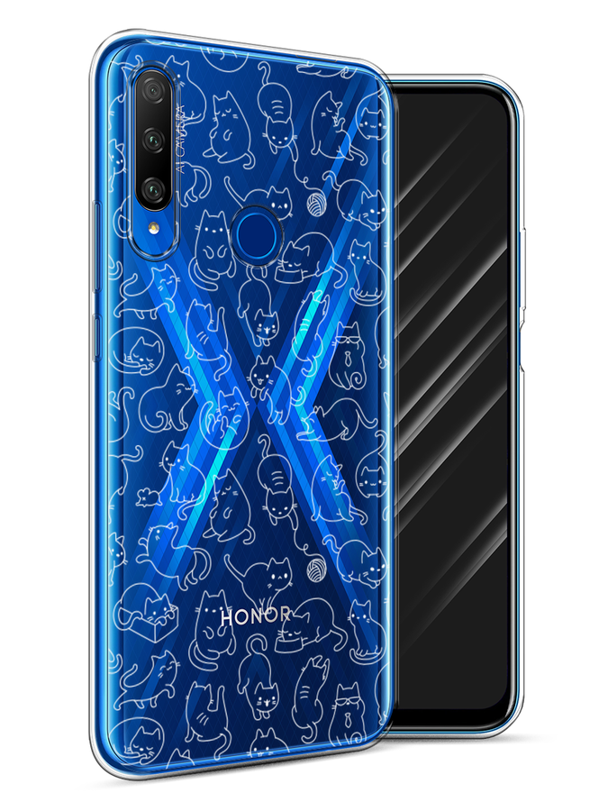 

Чехол Awog на Honor 9X Premium "Шкодливые котики", Разноцветный, 610650-2