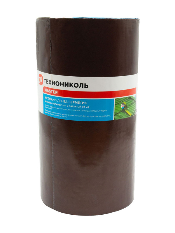 фото Универсальная самоклеящаяся лента-герметик nicoband (0,3 х 10 м) коричневый технониколь