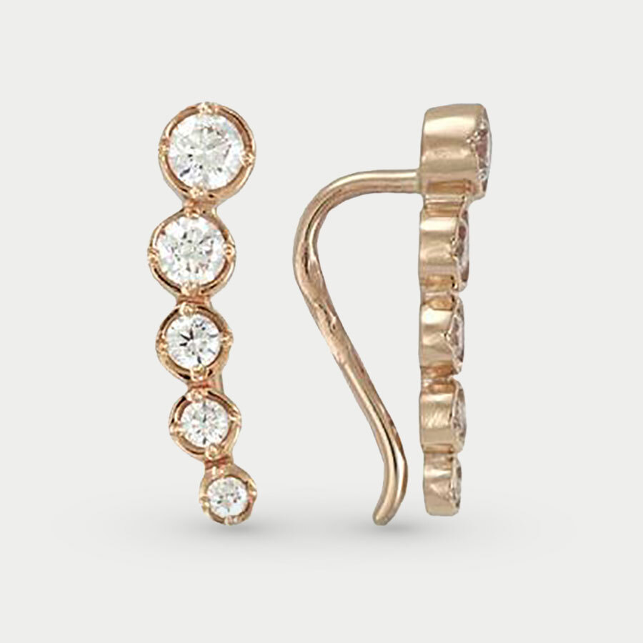 

Серьги из красного золота ДИАНА С-2268, фианит, С-2268