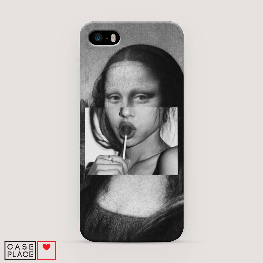 

Пластиковый чехол "Mona Lisa sucking lollipop" на Apple iPhone 5, 10320-7
