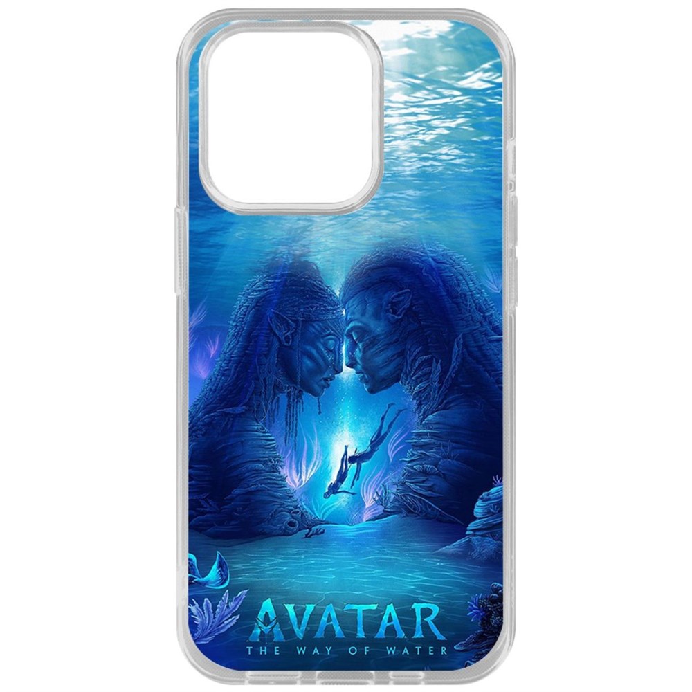 

Чехол-накладка кейс Аватар - Рифы для iPhone 14 Pro, Прозрачный