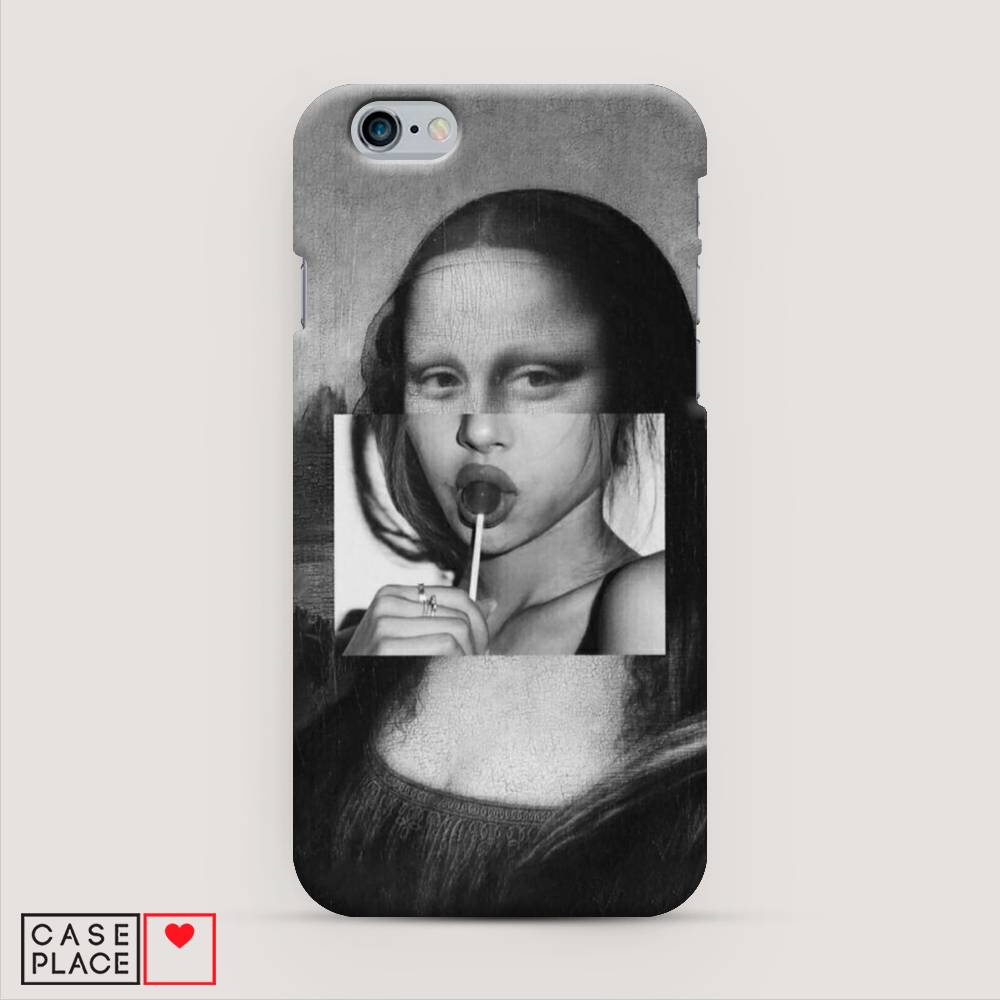 

Пластиковый чехол "Mona Lisa sucking lollipop" на Apple iPhone 6, 10420-7