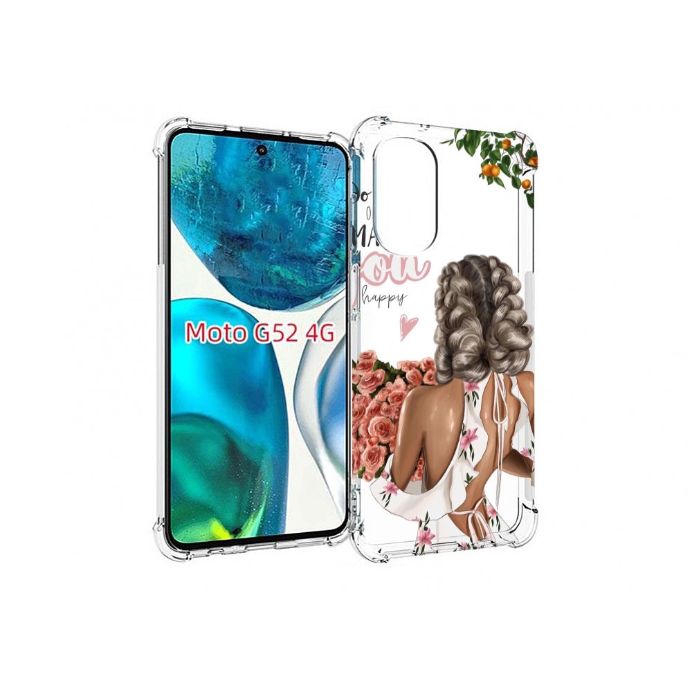 

Чехол MyPads Мелочи-делают-тебя-счастливой для Motorola Moto G82 / Moto G52, Прозрачный, Tocco