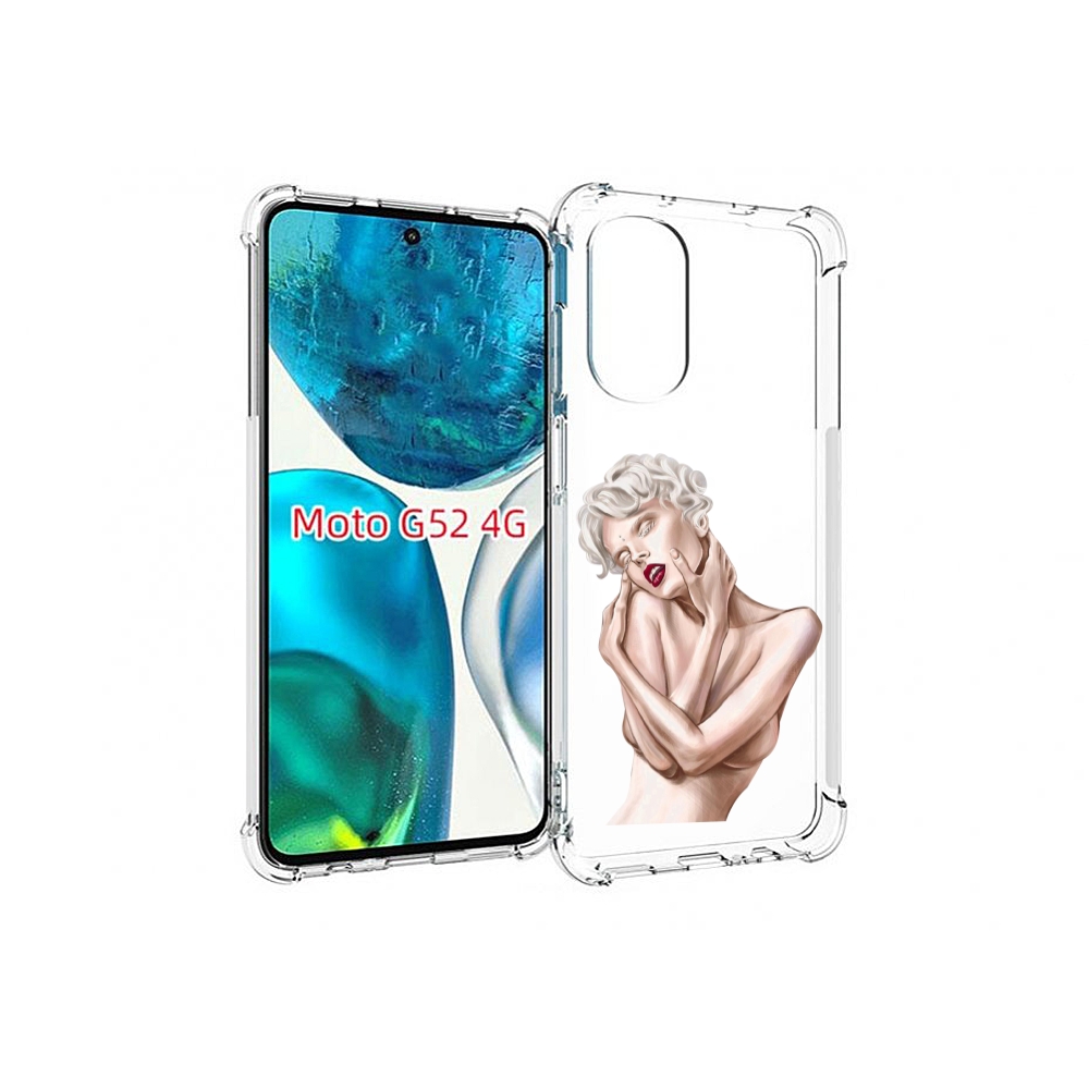 Чехол MyPads Мигера женский для Motorola Moto G82 / Moto G52