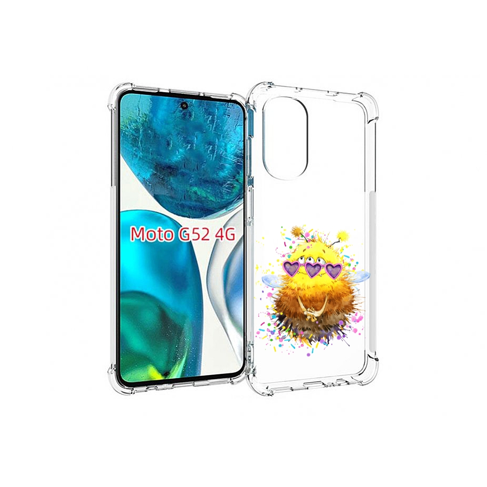 

Чехол MyPads Пушитый шмель для Motorola Moto G82 / Moto G52, Прозрачный, Tocco