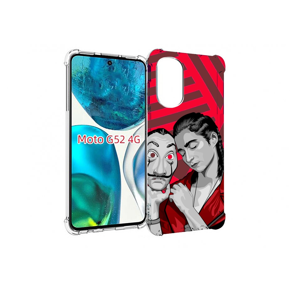 

Чехол MyPads Найроби-бумажного-дома для Motorola Moto G82 / Moto G52, Прозрачный, Tocco