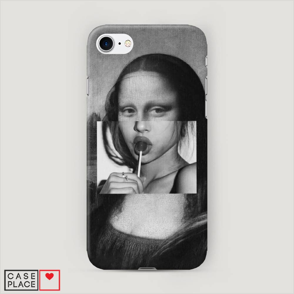 

Пластиковый чехол "Mona Lisa sucking lollipop" на Apple iPhone 8, 10820-7