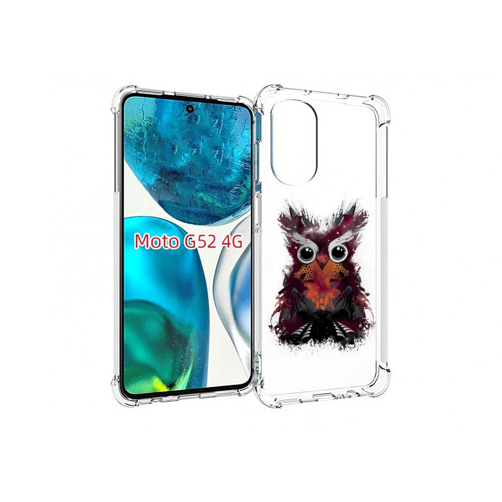 

Чехол MyPads Необычная сова для Motorola Moto G82 / Moto G52, Прозрачный, Tocco