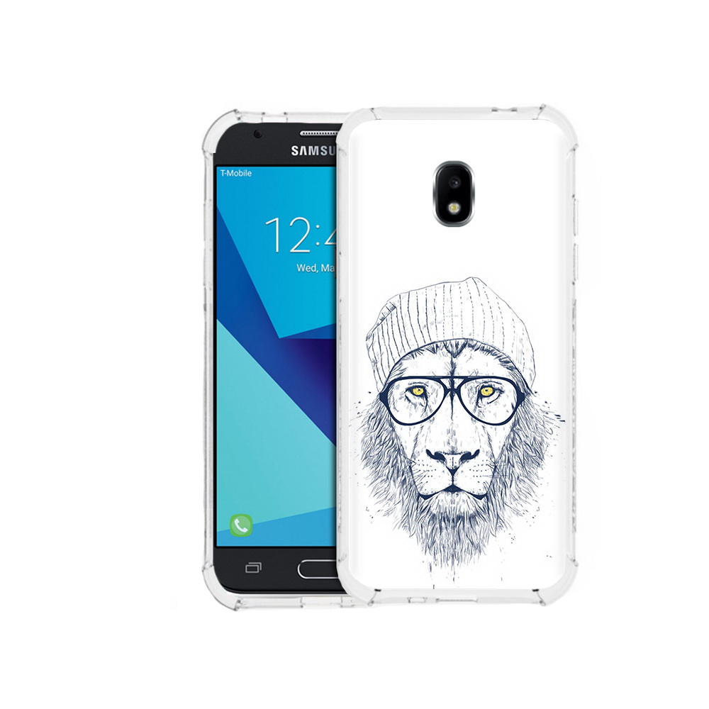 

Чехол MyPads Tocco для Samsung Galaxy J3 (2017) хиппи лев (PT74067.575.663), Прозрачный, Tocco