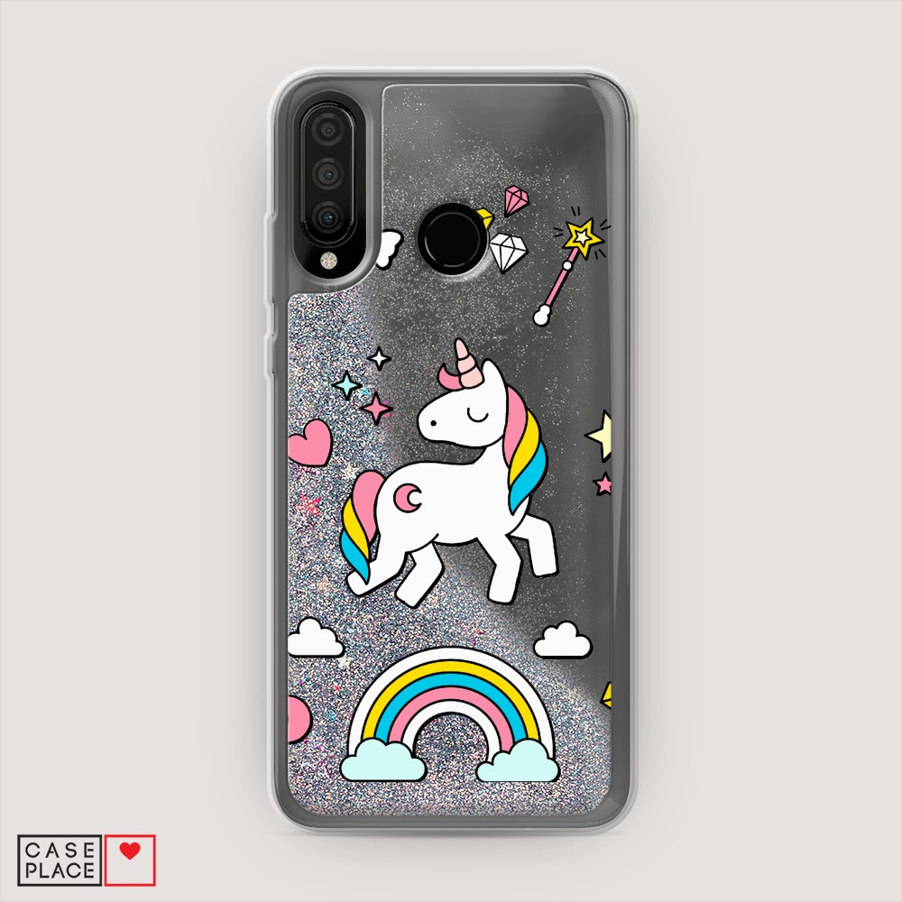 

Чехол Awog на Huawei P30 Lite/Honor 20S/Honor 20 Lite 2020 "Принцесса единорог", Разноцветный, 611291-1