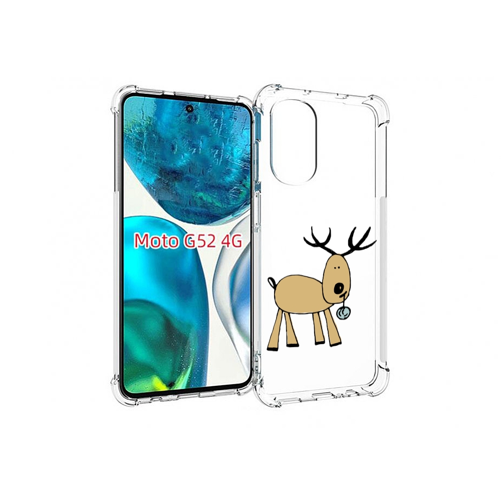 

Чехол MyPads Олень с шариком для Motorola Moto G82 / Moto G52, Прозрачный, Tocco