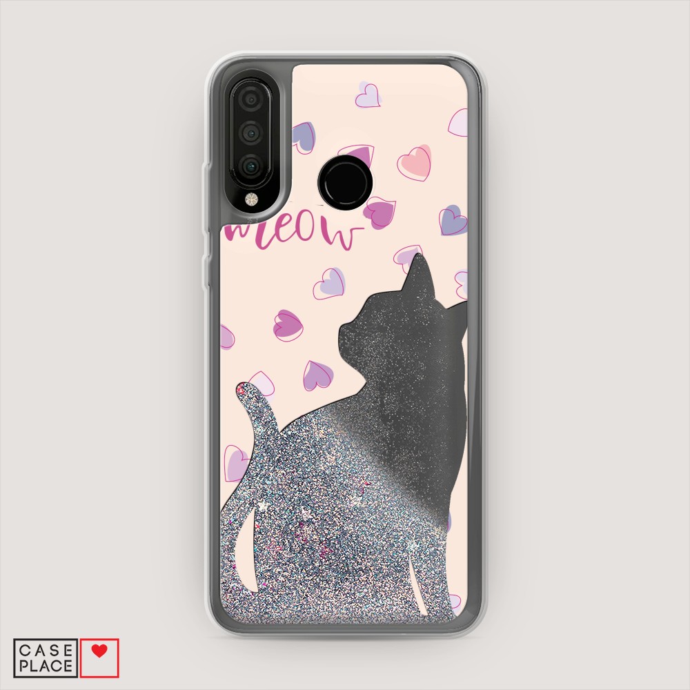 

Чехол Awog на Huawei P30 Lite/Honor 20S/Honor 20 Lite 2020 "Прозрачный кот", Разноцветный, 611291-1
