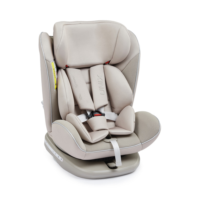 Автокресло Happy Baby Unix группы 0123 0-36 кг isofix поворотная база бежевое 16990₽