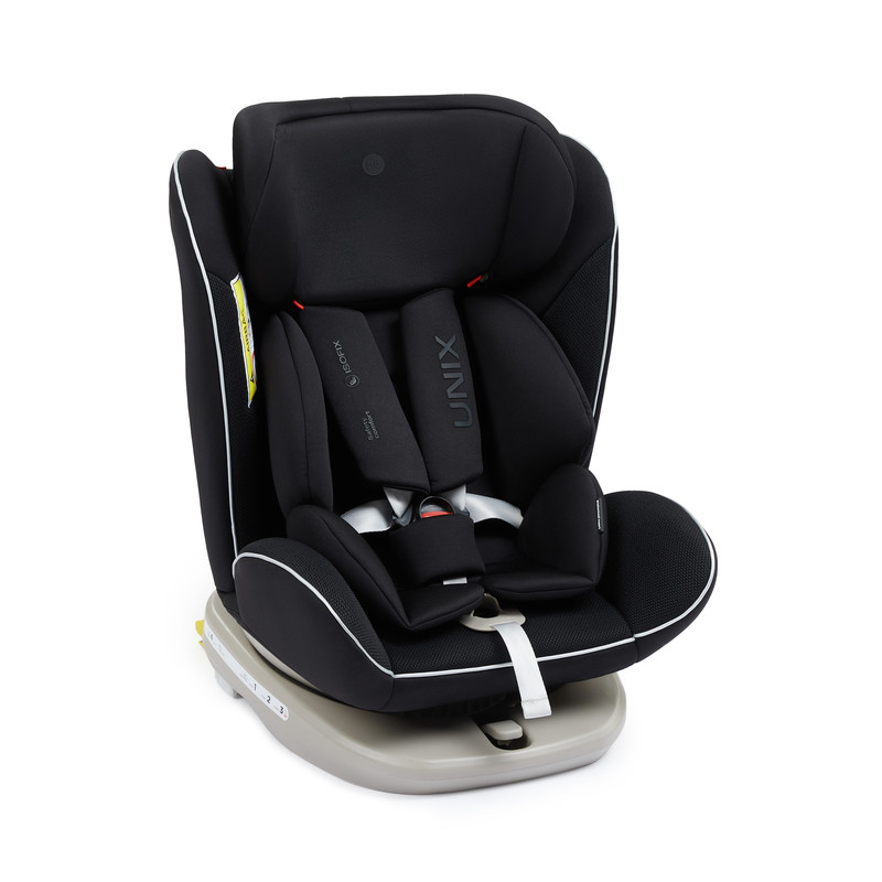 Автокресло Happy Baby Unix группы 0123 0-36 кг isofix поворотная база чёрное 10999₽